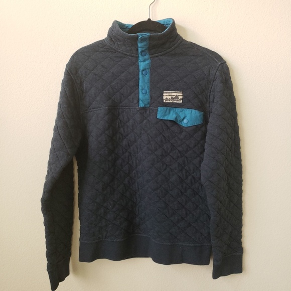 PATAGONIA Navy blue cotton snap-t pullover - Picture 3 of 8